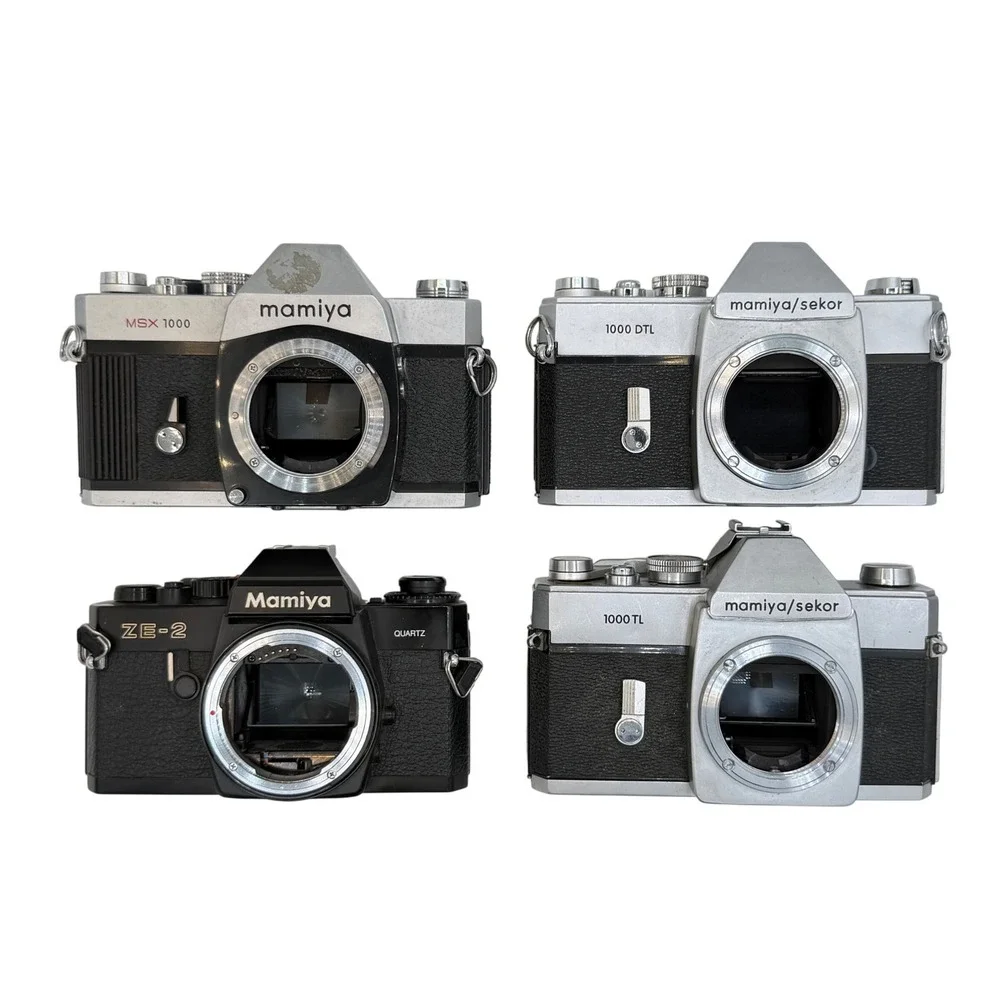 Mamiya 35mm SLR Film Camera Body Lot MSX 1000 1000 DTL 1000 TL ZE-2 Quartz